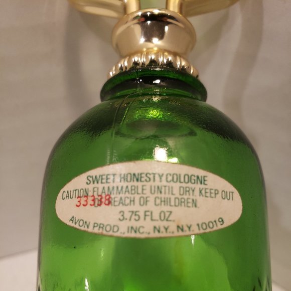 1978 AVON EMERALD BELL SWEET HONESTY COLOGNE 3.75 FL. OZ. - EMPTY - TRUE VINTAGE - Picture 14 of 16